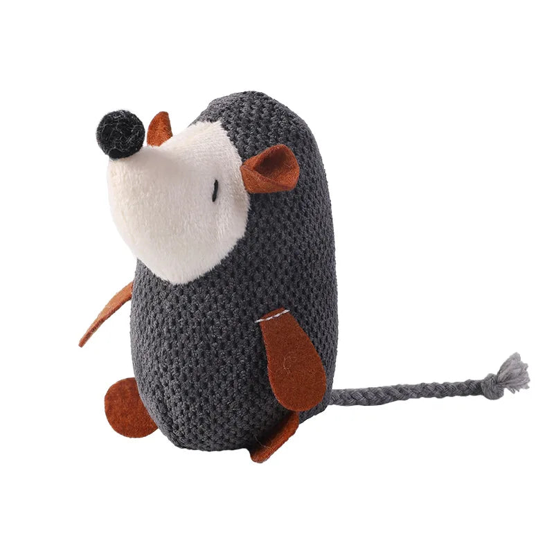 Cute Plush Squeaky Hedgehog Dog Toy