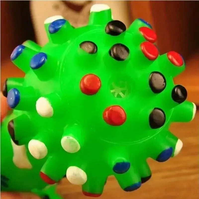 Durable Squeaky Dumbbell Dog Chew Toy