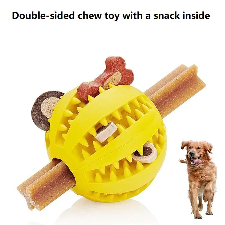 Interactive Dog Treat Dispensing Ball Toy
