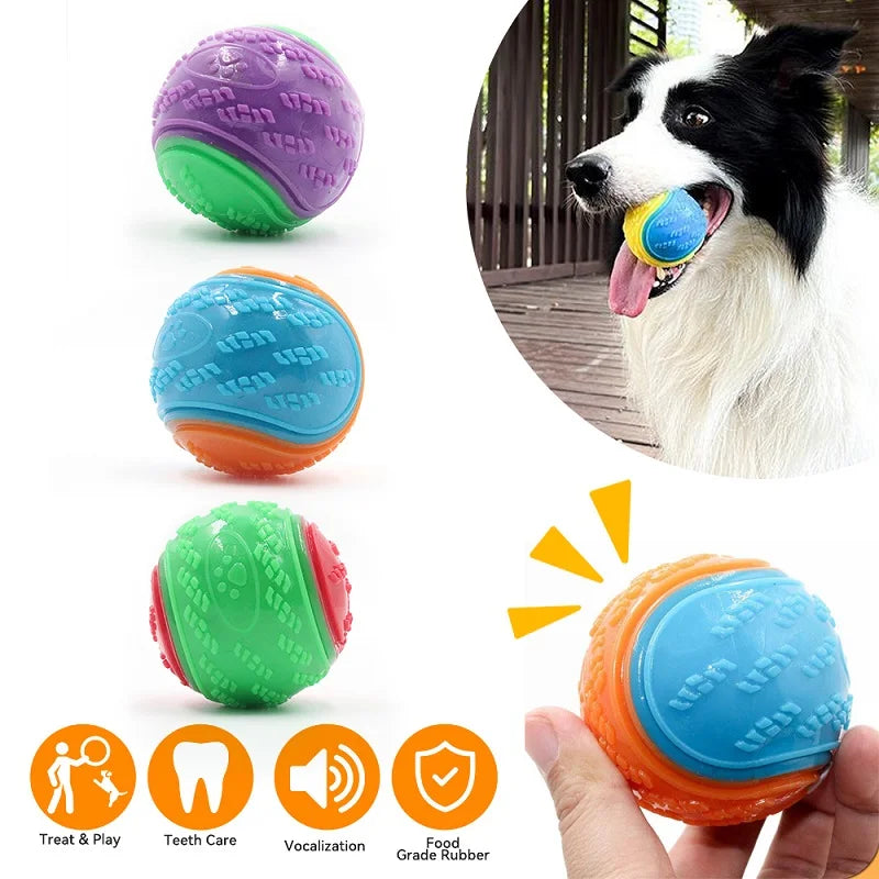 Interactive Squeaky TPR Dog Ball Toy