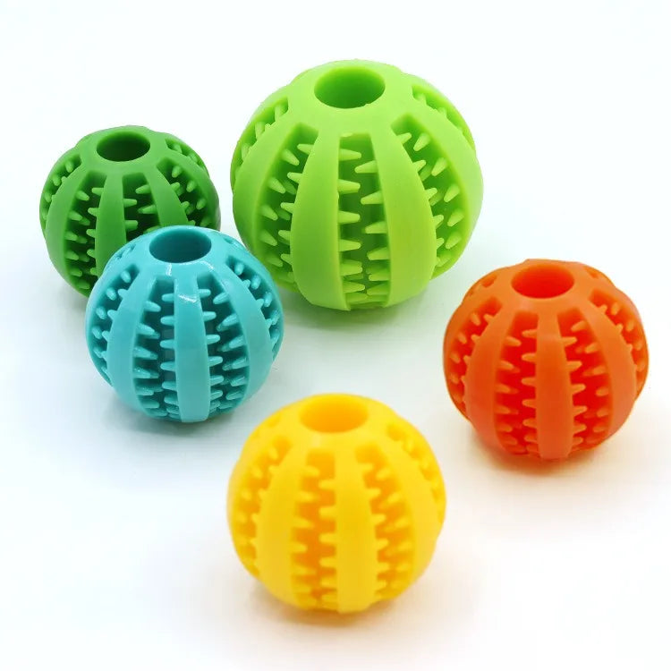 Interactive Dog Treat Dispensing Ball Toy