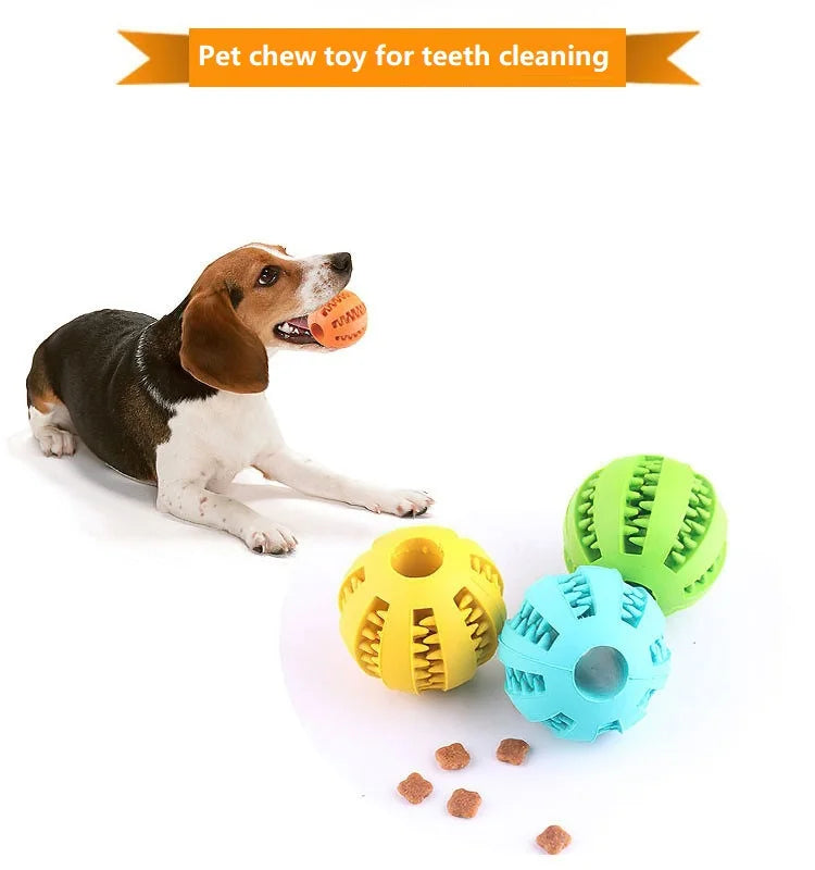 Interactive Dog Treat Dispensing Ball Toy