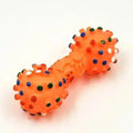 Durable Squeaky Dumbbell Dog Chew Toy