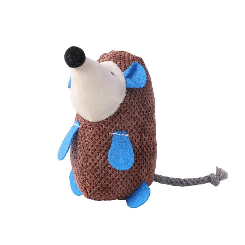 Cute Plush Squeaky Hedgehog Dog Toy